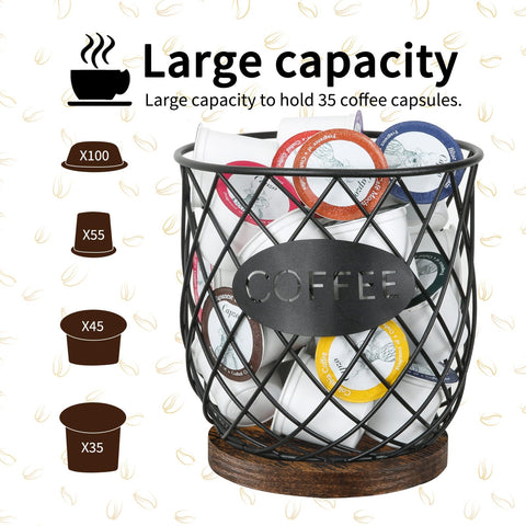 YINMIT K Cup Holder wooden panels emphasize durable, sturdy design