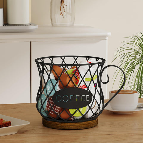 YINMIT K Cup Holder Organizer handle design adds retro portability