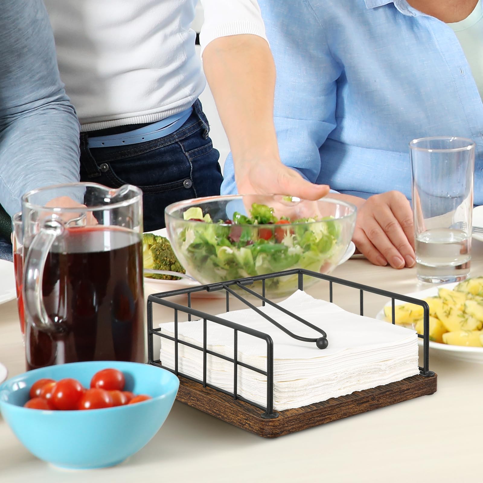 YINMIT table-dimension napkin holder fits standard napkins neatly