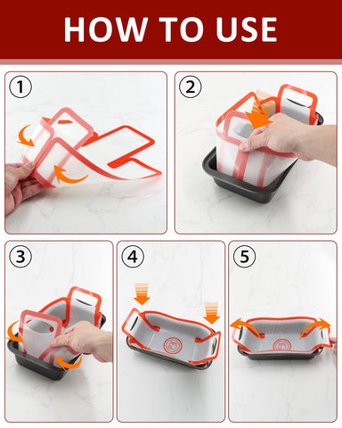 YINORD non-stick liners release batter effortlessly for easy baking.
