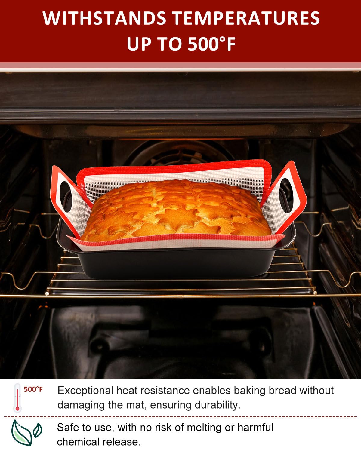 YINORD two-pack liners promote reusable, waste-reducing baking.