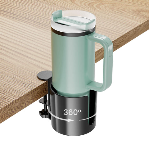 Yinqster 360° deep desk cup holder with rotating base for clutter-free desk organization
