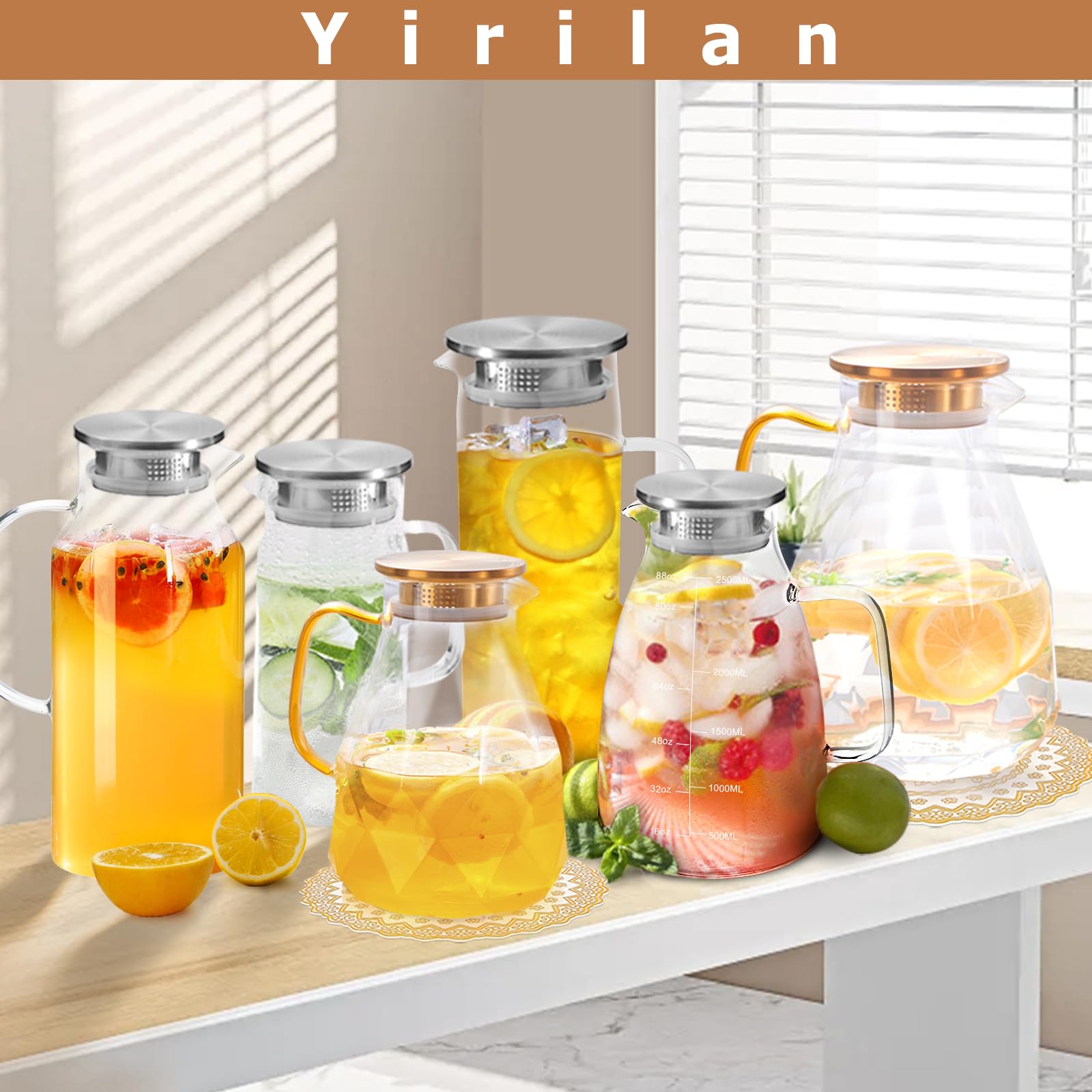 Yirilan Dishwasher-Safe Pitcher is easy to clean after gatherings.