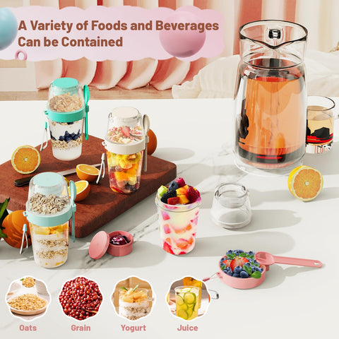 Microwave-safe Yirilan parfait cups for reheating desserts