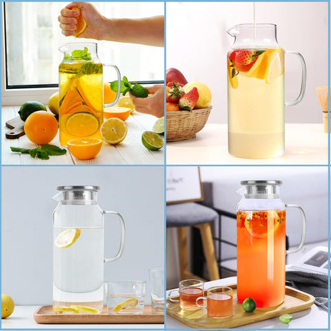 Yirilan water carafe ideal for iced tea and infused water.