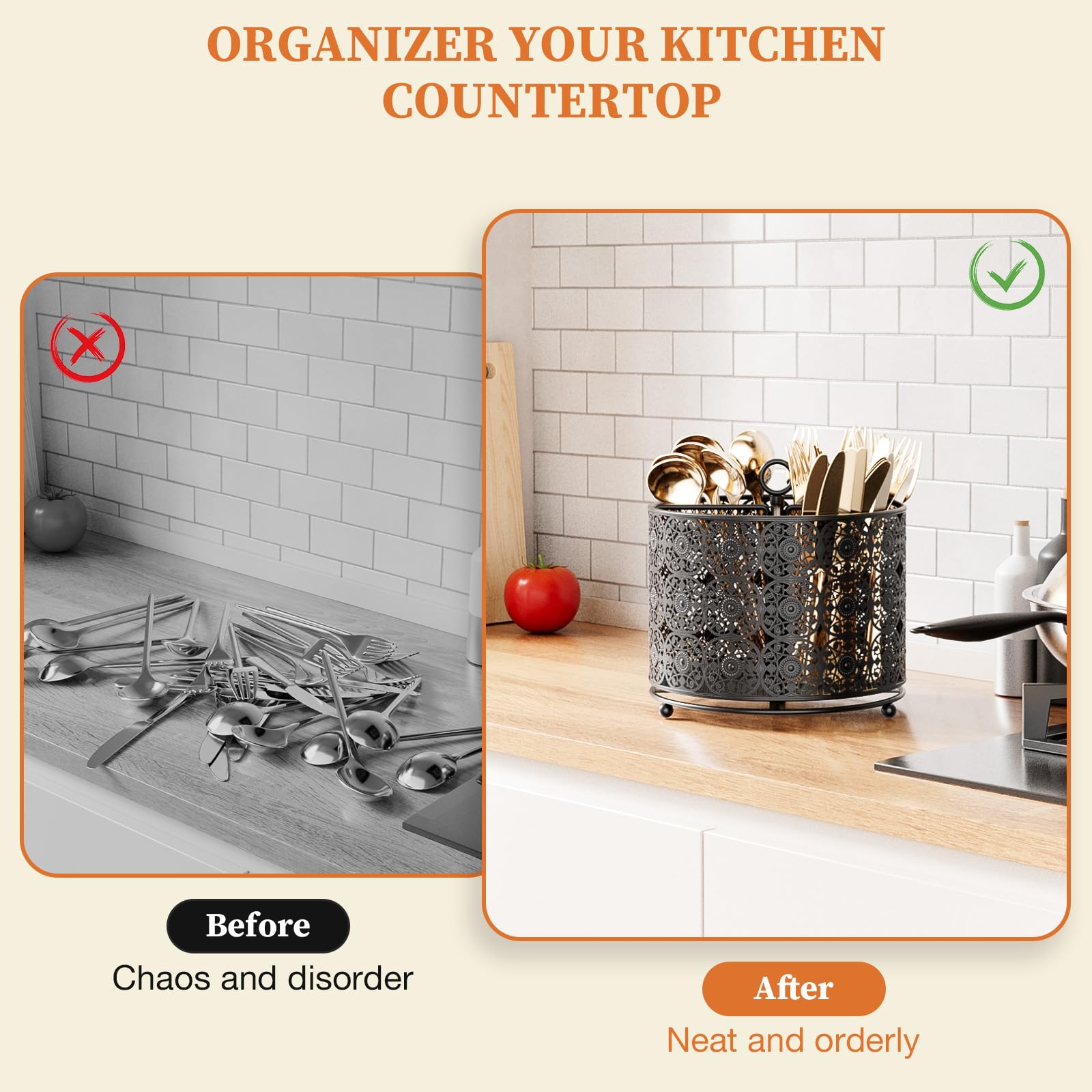 YIUKEA easy-assembly handle-insert offers quick setup in minutes for instant organization.