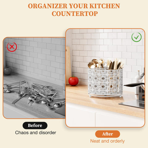 YIUKEA easy-assembly caddy with handle for quick setup.