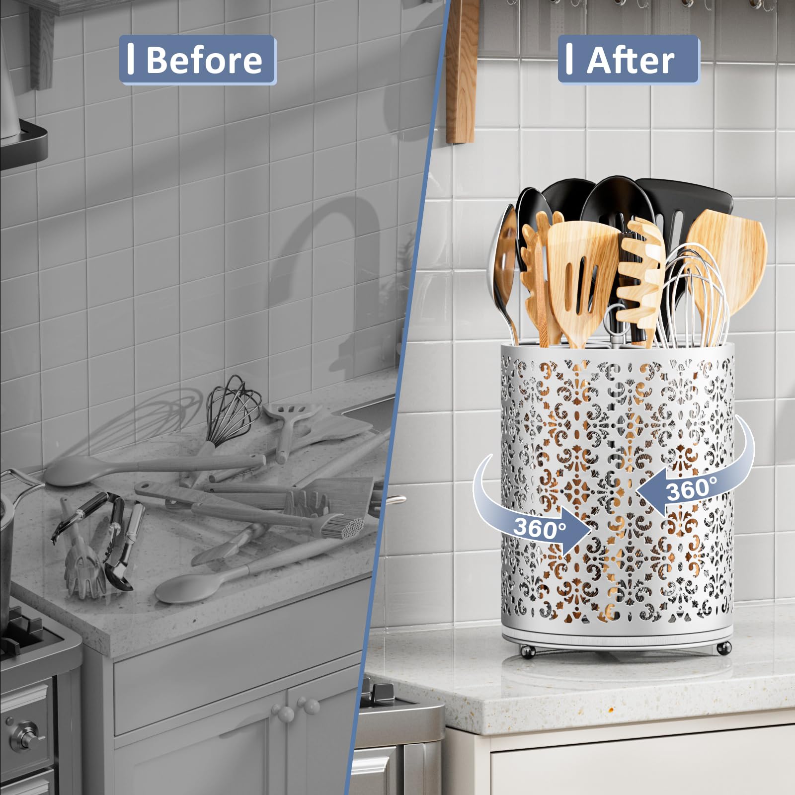 YIUKEA durable design stays stable on counters or outdoor surfaces.