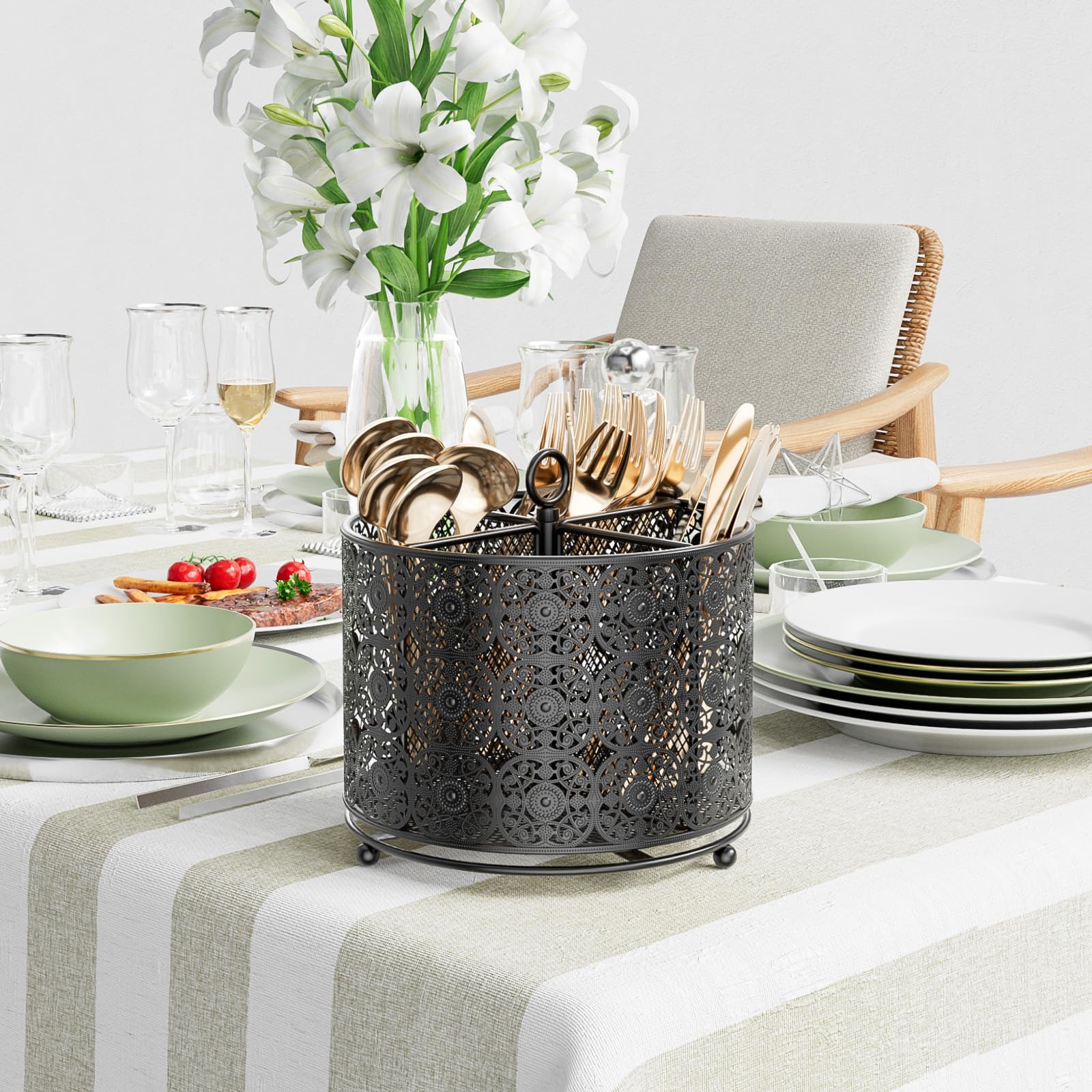 YIUKEA higher-raised countertop design stabilizes items and reduces tipping on busy surfaces.