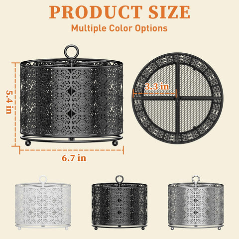 YIUKEA premium metal construction provides durable, safe storage for kitchen or office utensils.