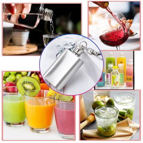 YIUWLMN compact flask ideal for camping and hiking adventures.