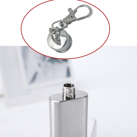 YIUWLMN stainless steel pocket flask offers durable, rust-free portability.