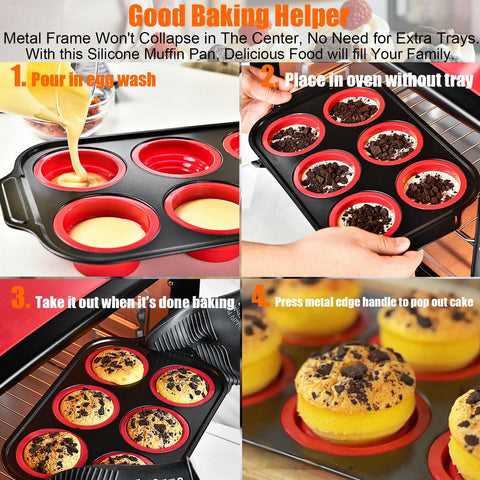 YiYeraio easy-clean silicone pan after baking for fast tidying