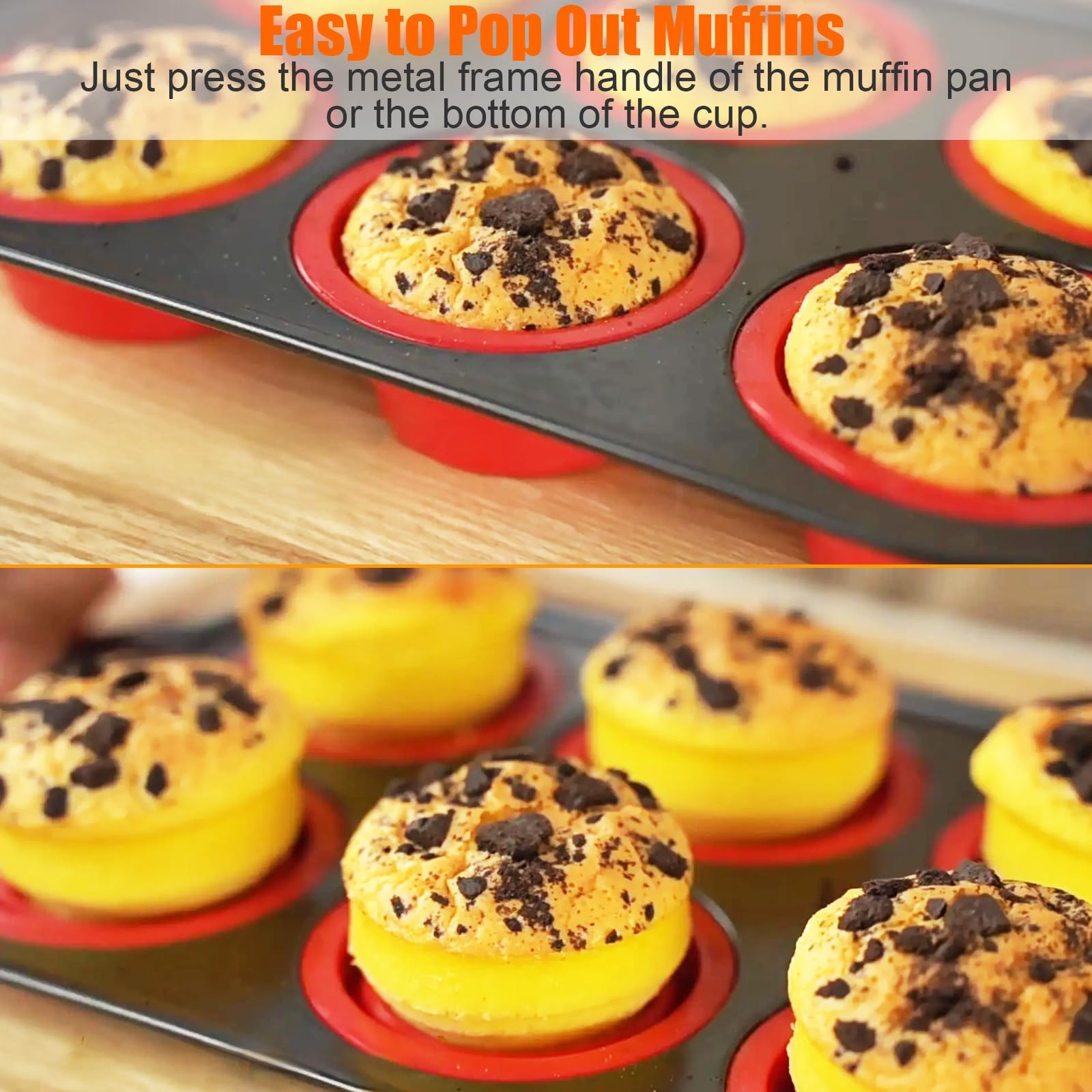 YiYeraio muffins and cupcakes released cleanly for presentation