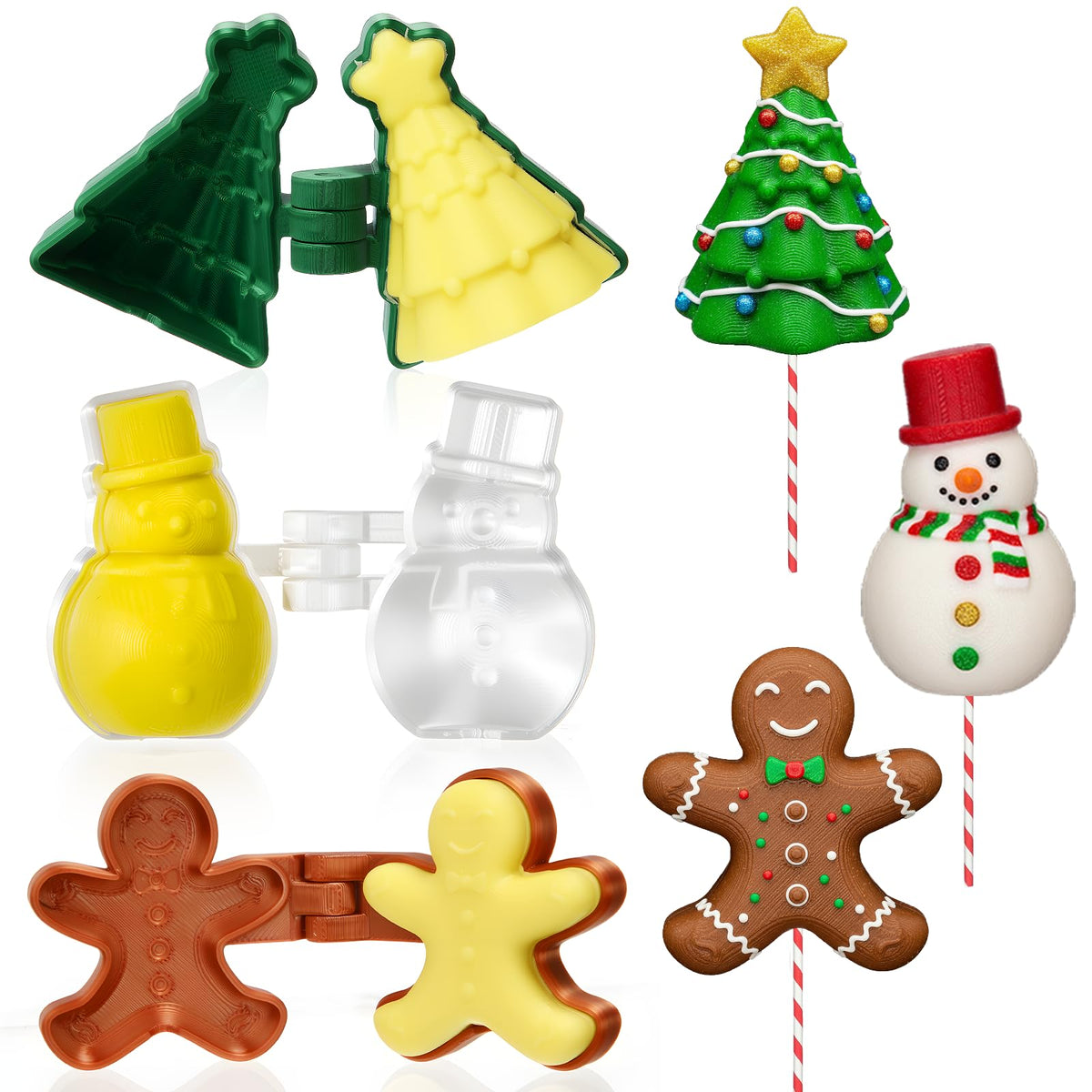 Yiyiring Christmas-tree mold for detailed cake pops and festive displays.