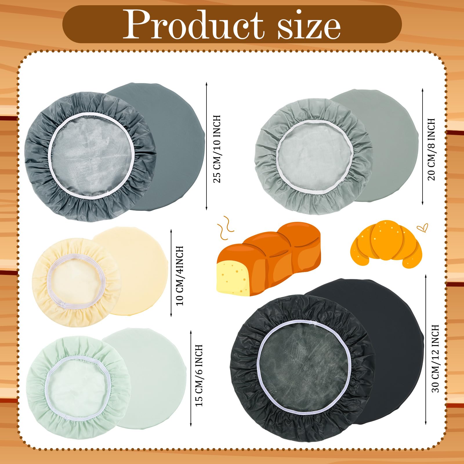 Yiyiring elastic cotton bowl cover for dough fermentation and freshness