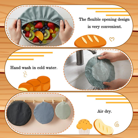 Yiyiring reusable bowl covers for food storage and leftovers