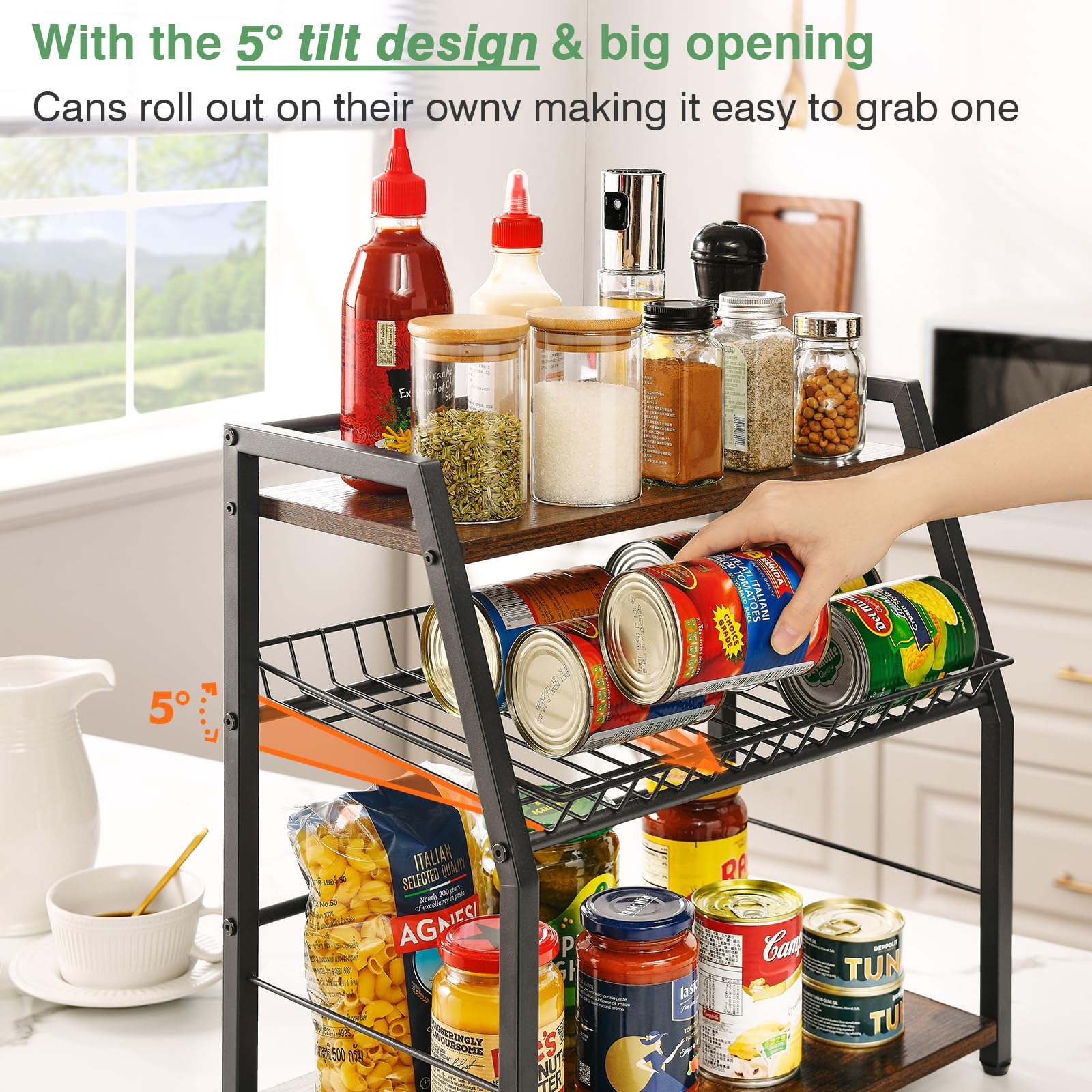 YIYYZI wood-steel build combines durability with a clean, modern look.