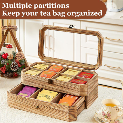 YIYYZI box showing eight compartments for sorting tea varieties.