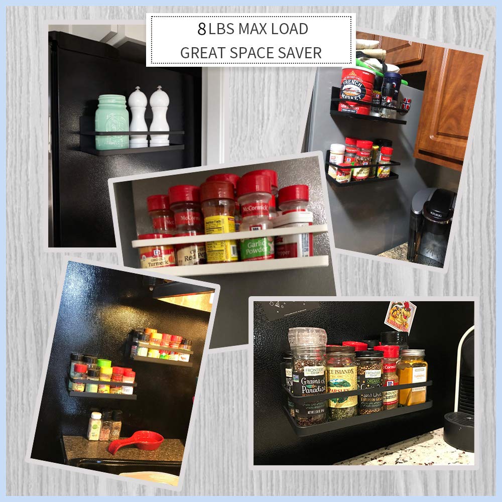YJSMO fridge-door mounted spice rack for easy access