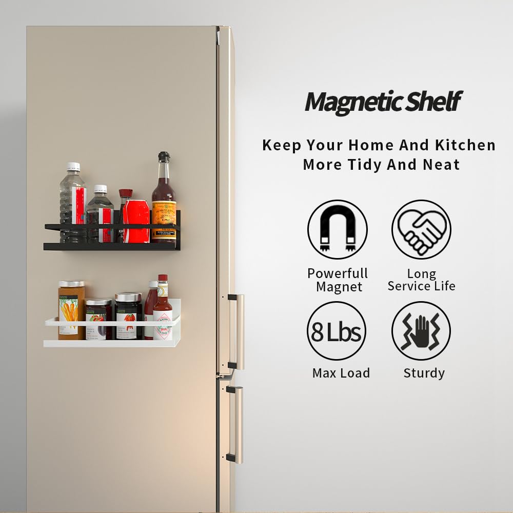YJSMO magnetic book shelf for whiteboard with notes and markers