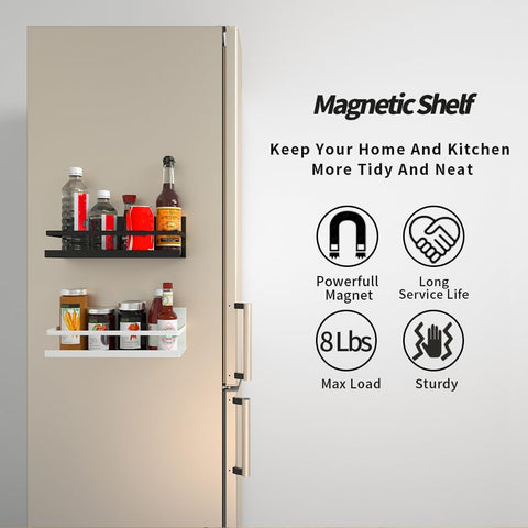 YJSMO magnetic book shelf for whiteboard with notes and markers