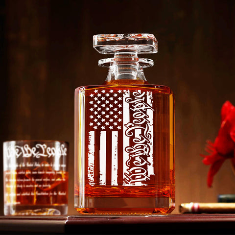 YJGS American flag glasses, 10oz each, ideal for elegant toasts.