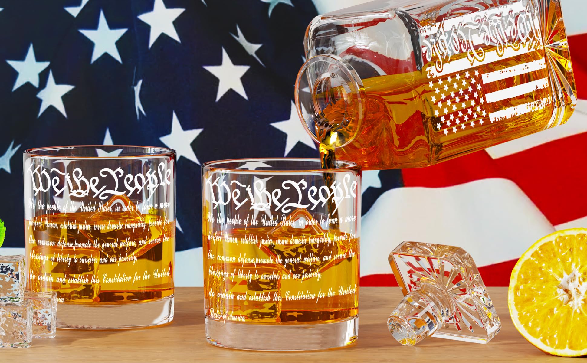 YJGS Italian crystal decanter for clarity and durability.