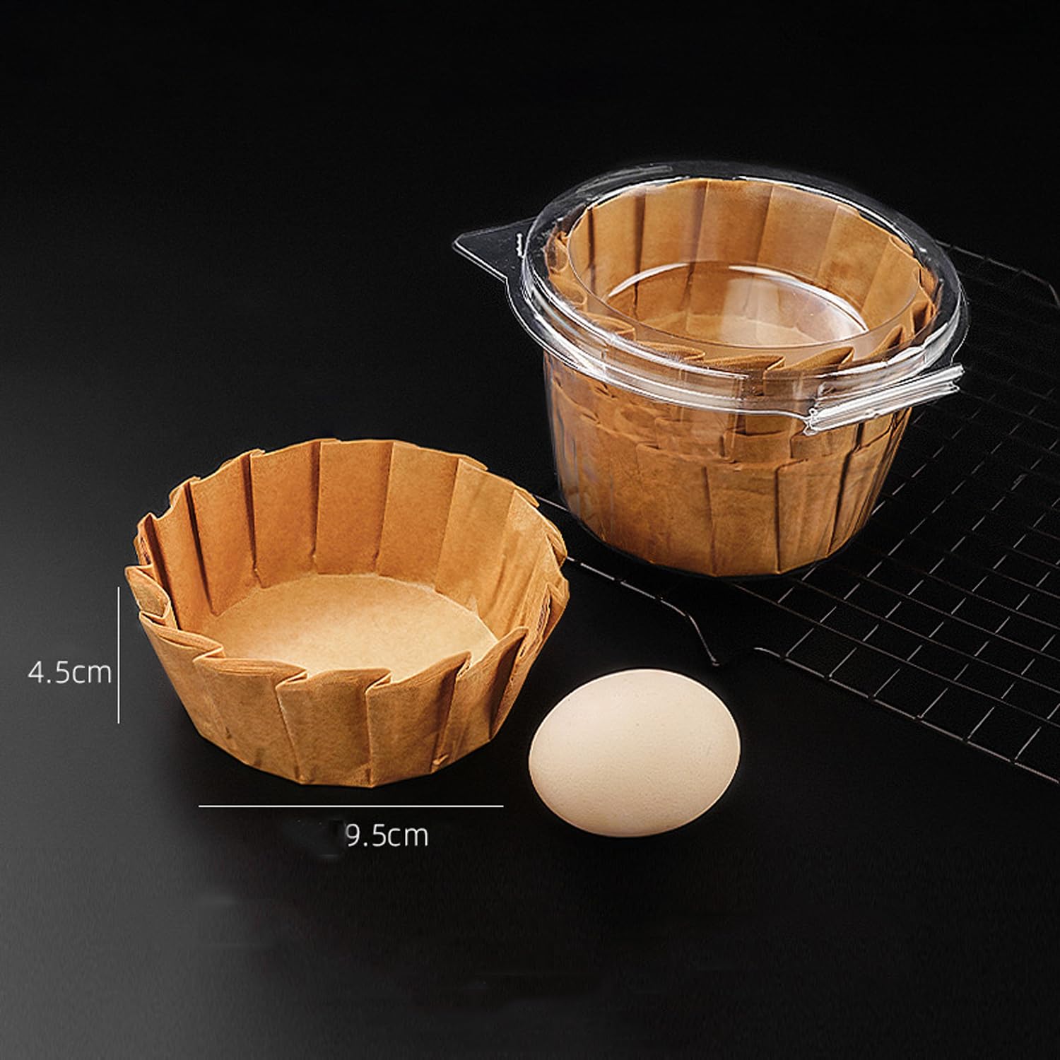 YJLMTCF Basques cake paper 100-sheet pack ready for muffins and cupcakes