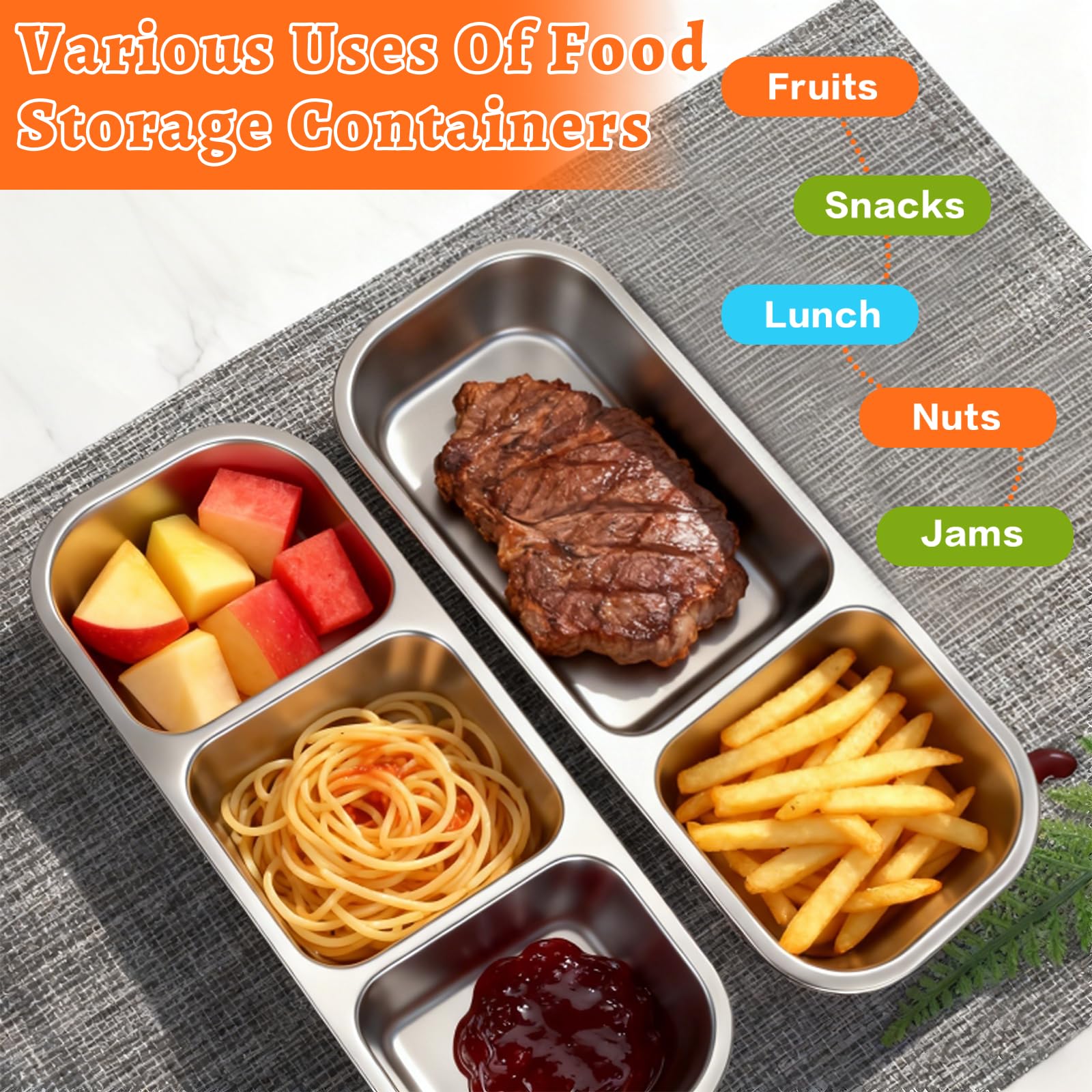 600ml capacity per container ideal for portion control and on-the-go meals.