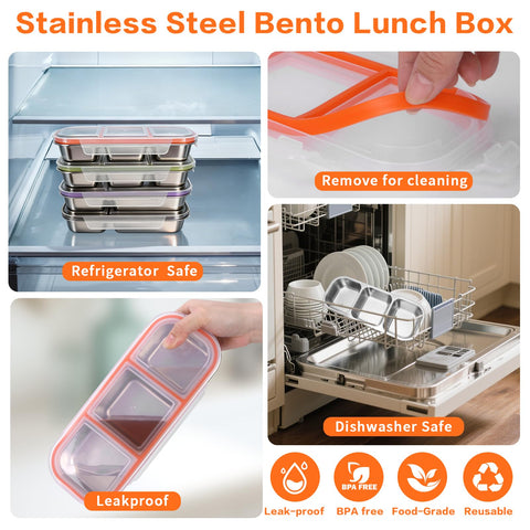 Four color options help you easily distinguish containers for meal prep.