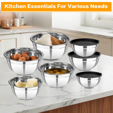 YJSLICT freezer-ready bowls with lids for meal prep