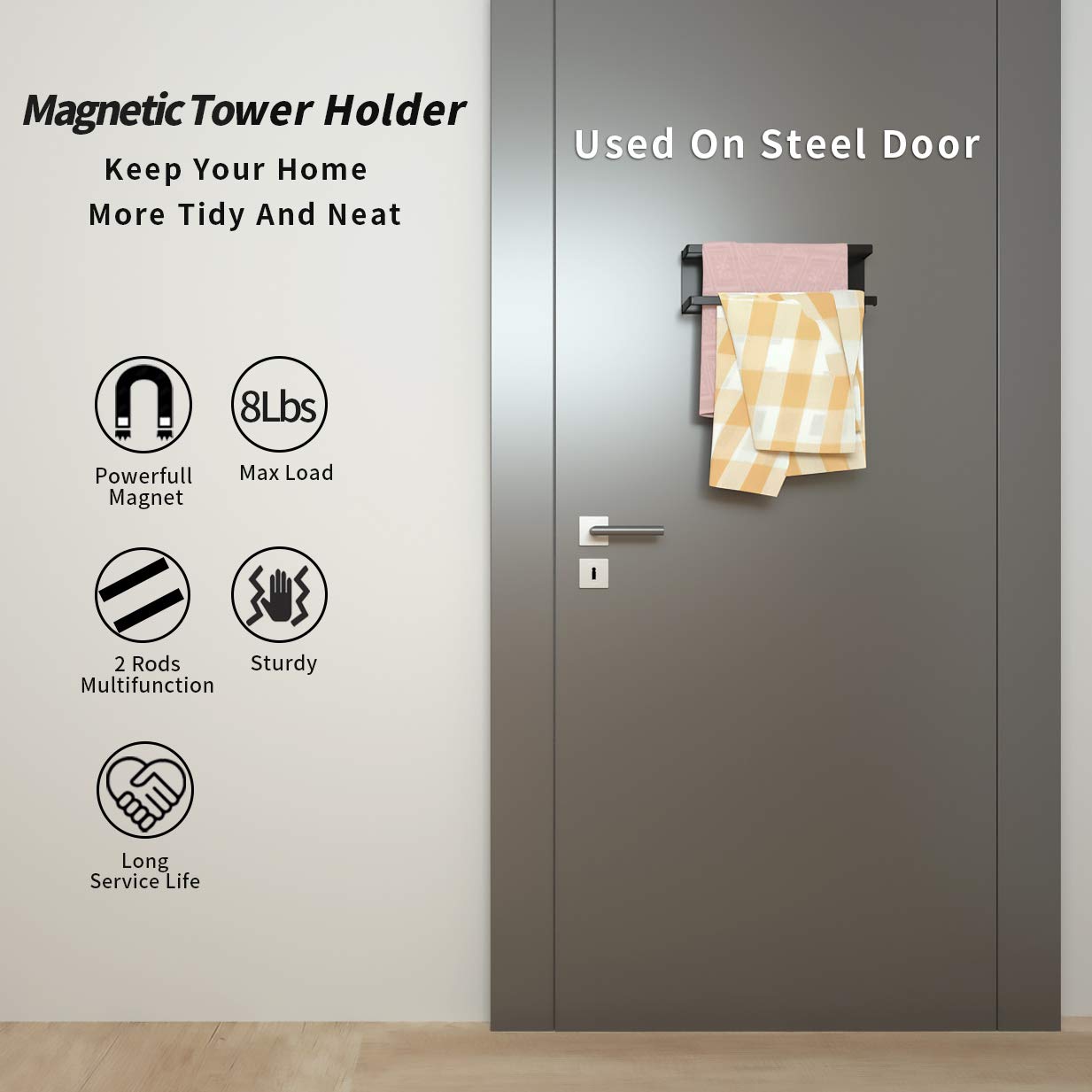 Matte finish adds a modern look to any iron surface.
