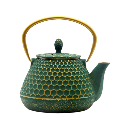 YJX cast iron tea kettle 1000ml ready for stovetop brewing