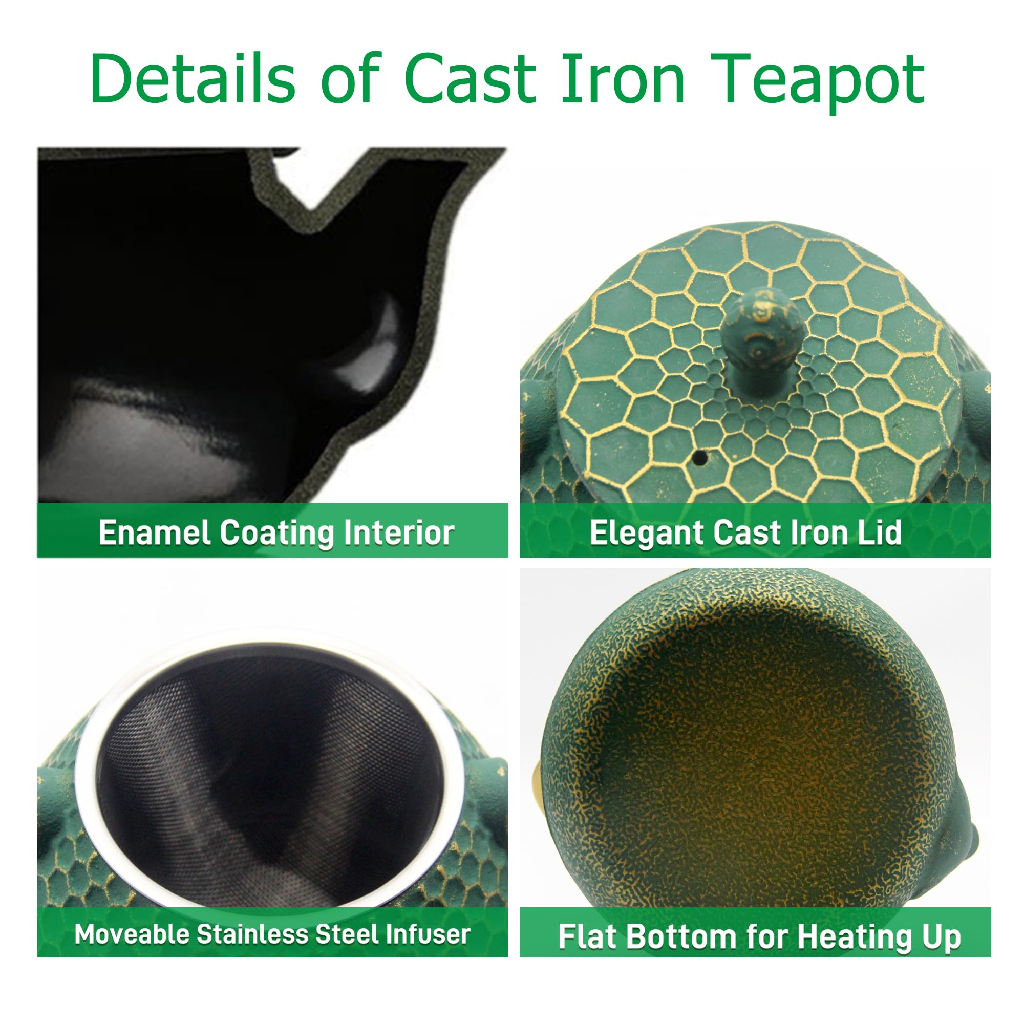 YJX cast iron teapot decor elevates kitchen style