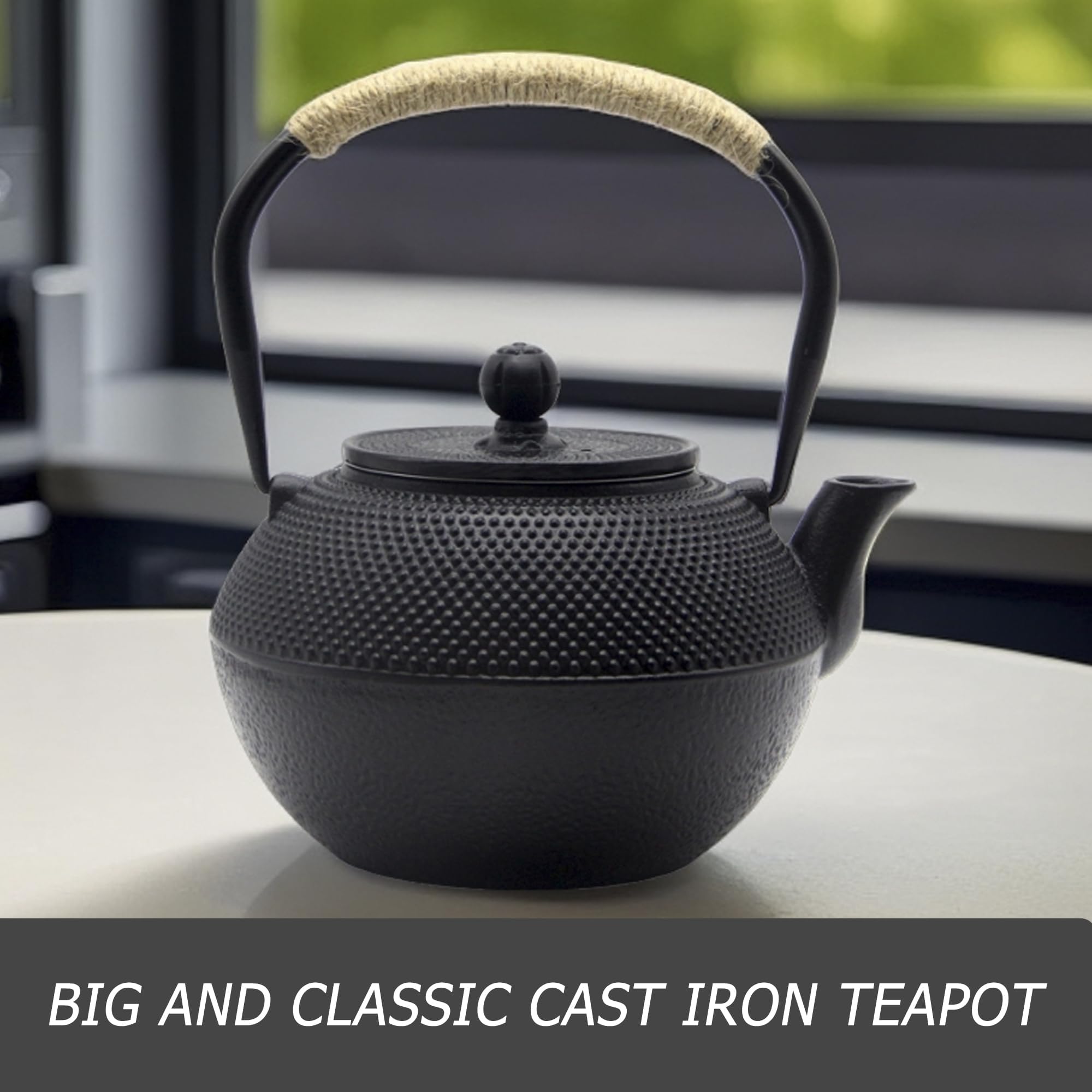 YJX easy-care cast iron teapot complements modern or traditional kitchen styles