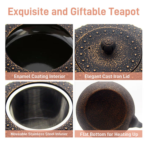 YJX interior with stainless steel infuser for loose tea brewing