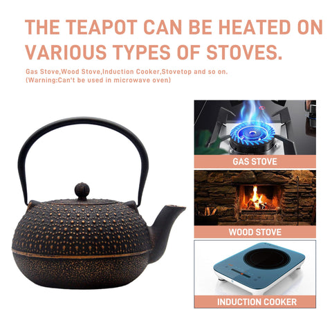 YJX teapot on stovetop ready for quick, hot water