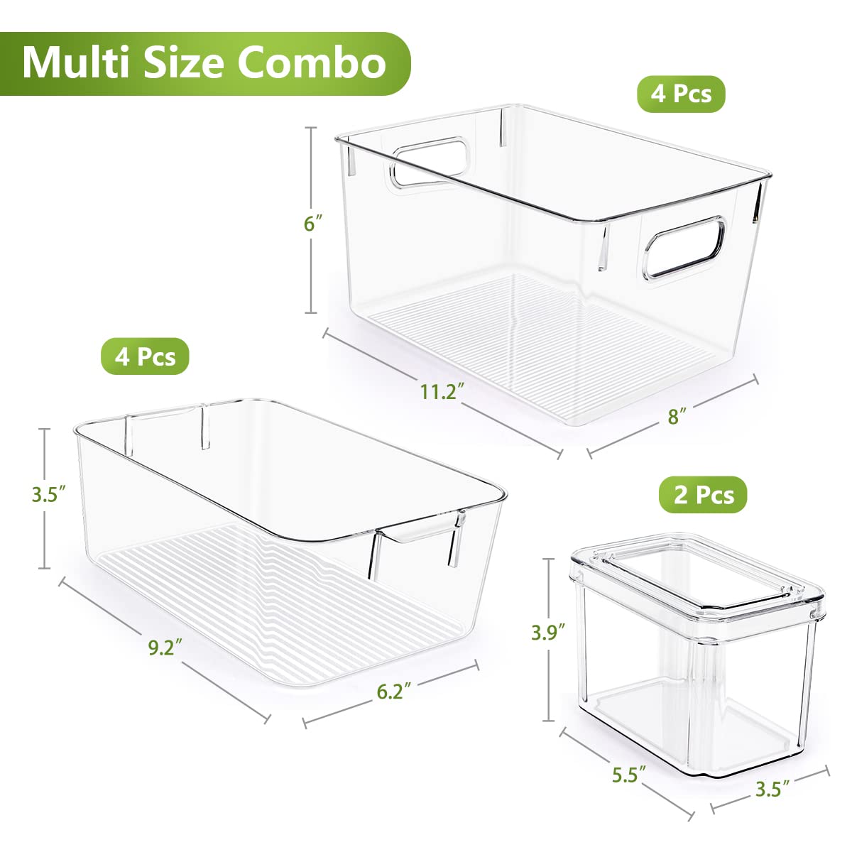 YKIOKE fridge bins demonstrating space-saving organization
