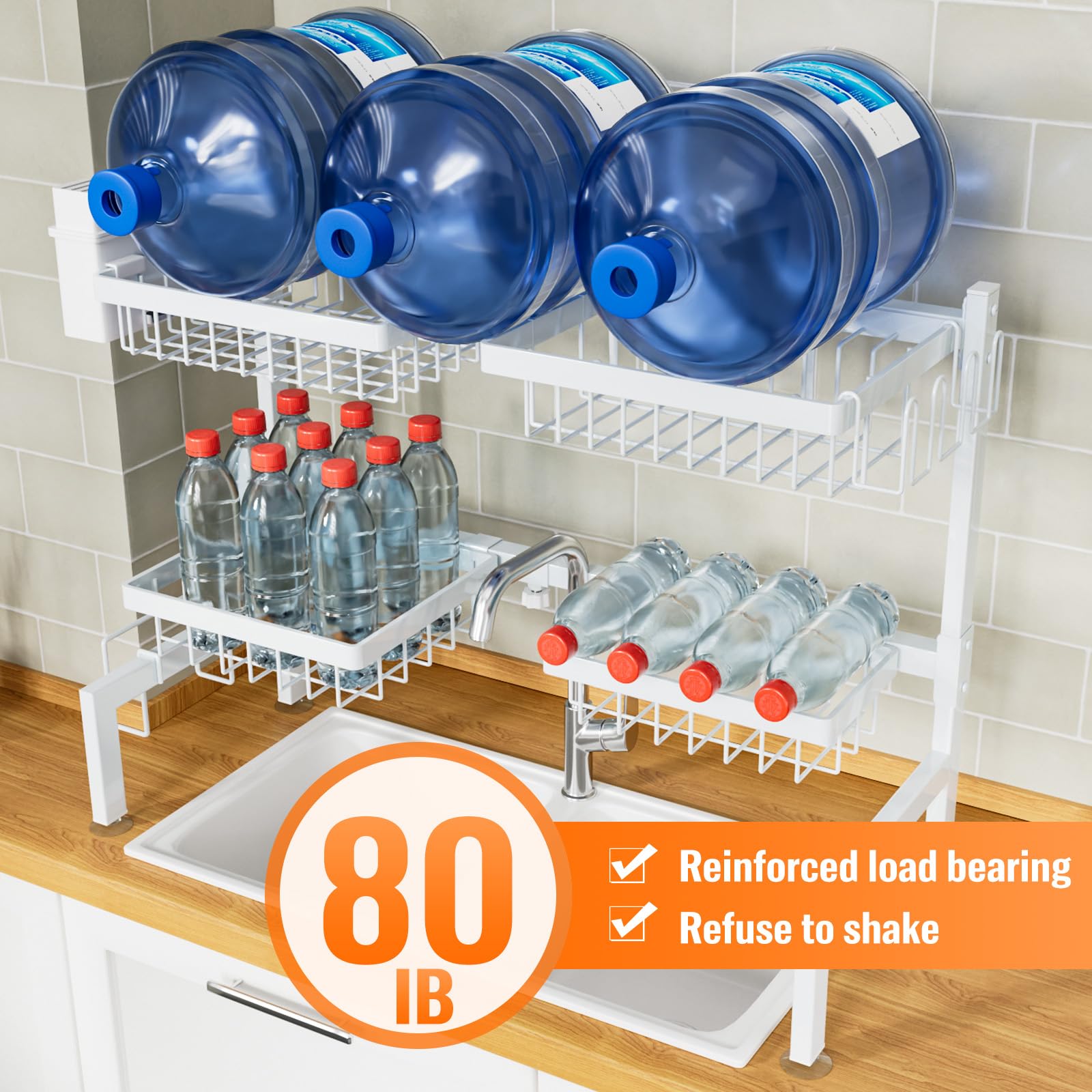 YKLSLH accessories kit layout with dish, knife and cup racks.