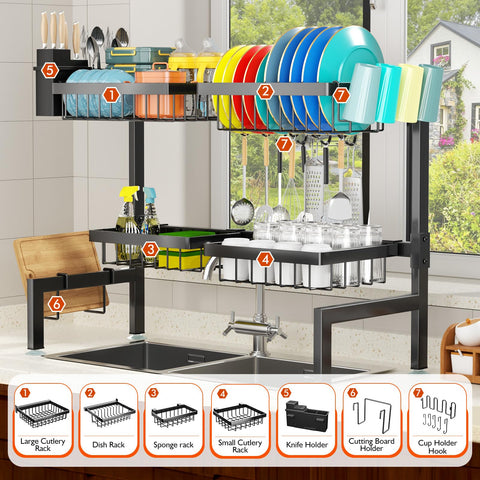 YKLSLH sturdy hard metal drying rack ready for daily use and drainage.