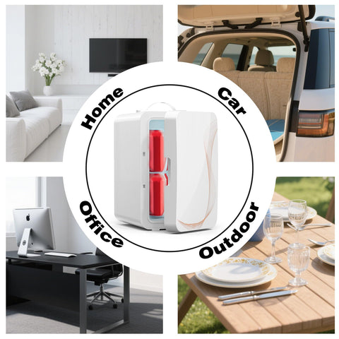 YLFU included home plug and 12V car charger for on-the-go use.