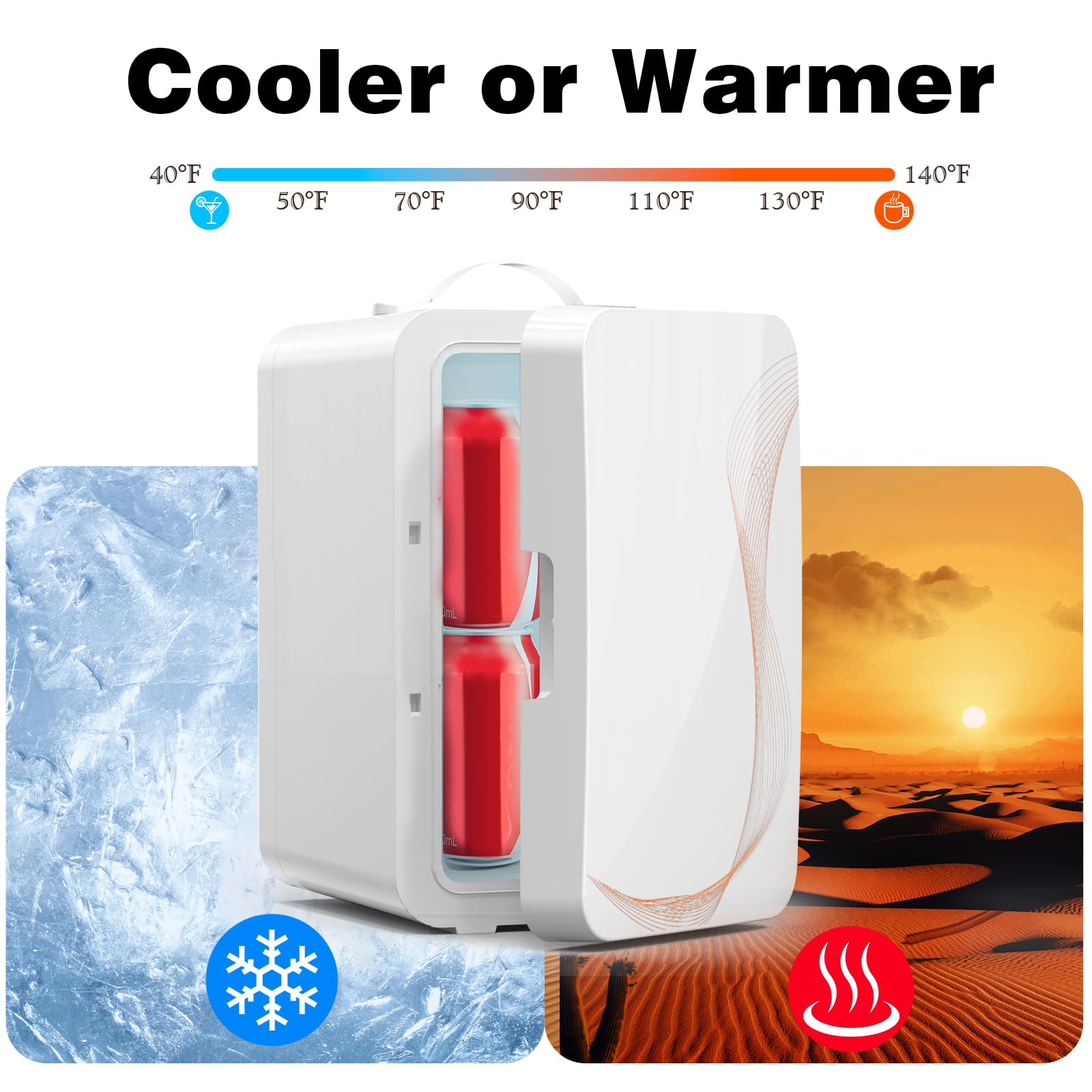 YLFU fridge operates quietly, suitable for bedrooms and offices.