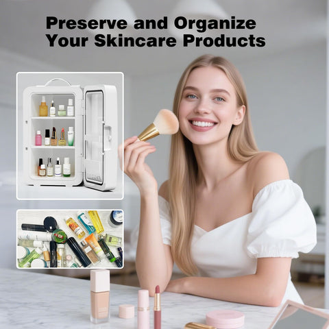 YLFU fridge interior showing removable shelves for flexible storage.