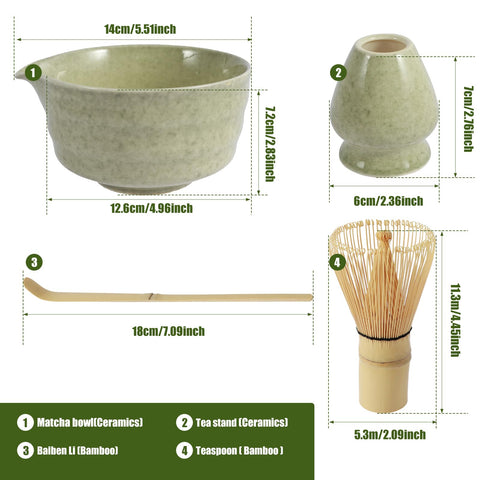 YLMFTNU bamboo whisk ideal for smooth, frothy matcha blending.