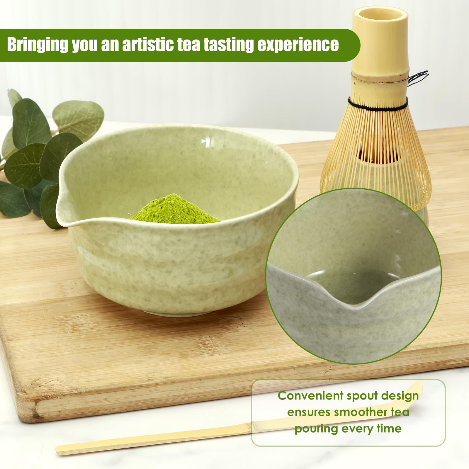 YLMFTNU spout-design bowl enables controlled pouring with minimal spills.