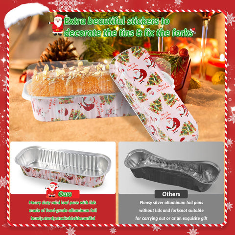 YLNURAC 200ml capacity loaf pans ideal for baking and refrigerator storage.