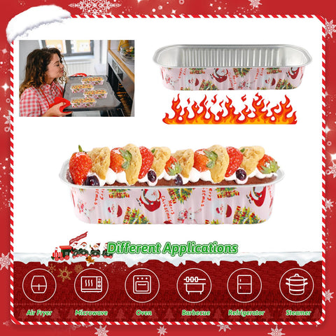 YLNURAC mini loaf pans with spoons and lids for portable party desserts.