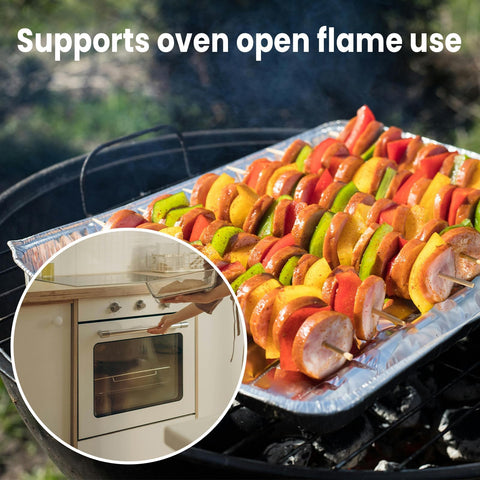 YLT WAX durable foil pans enable quick cleanup and convenient party packaging.