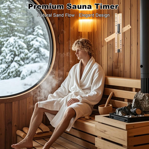 YLTIMER heat-resistant sand timer suited for hot, humid sauna environments